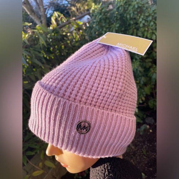 Michael Kors Lavender Ribbed Beanie main image 7